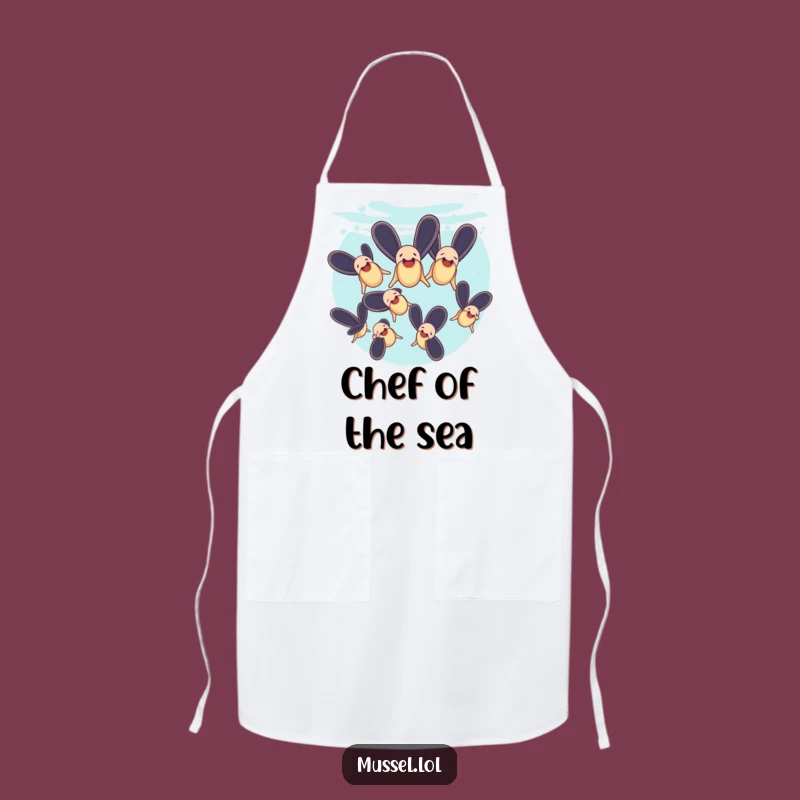 Funny Mussels Synchronized Swimming Apron: Cook with Aquatic Flair, Hilarious Funny Gift!