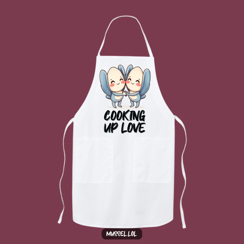Funny Kitchen Mussel Love Apron - Chef's Funny Gift for Cooking Fun