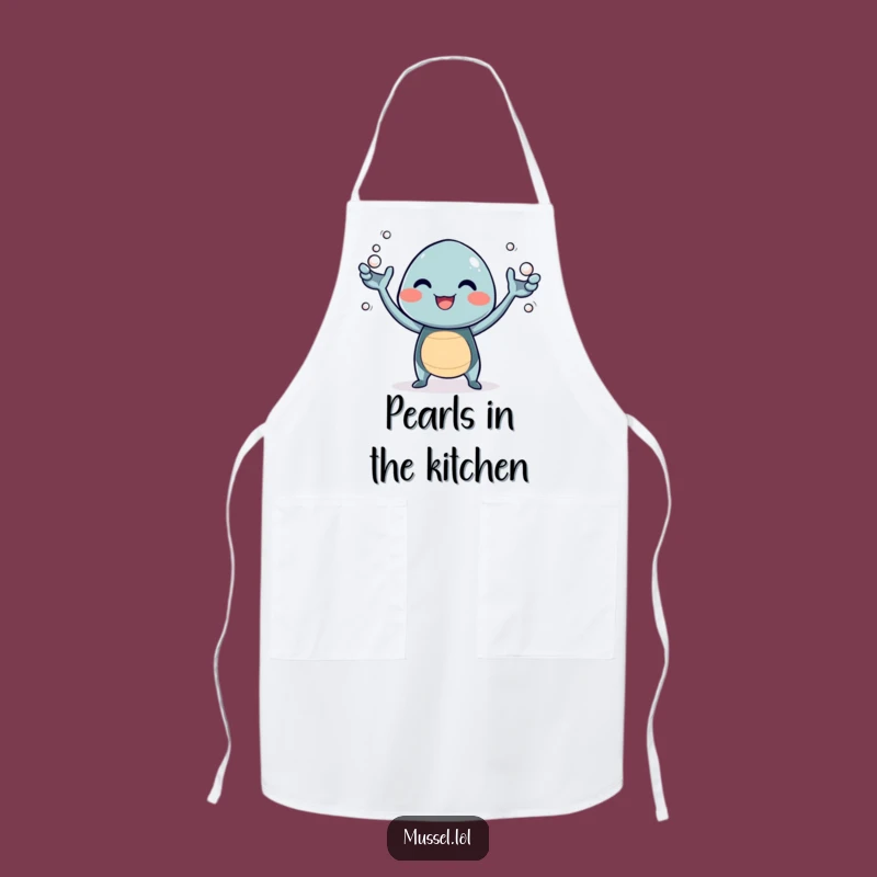 Funny Giggling Mussel Apron: Cook with Giggles and Treasures!