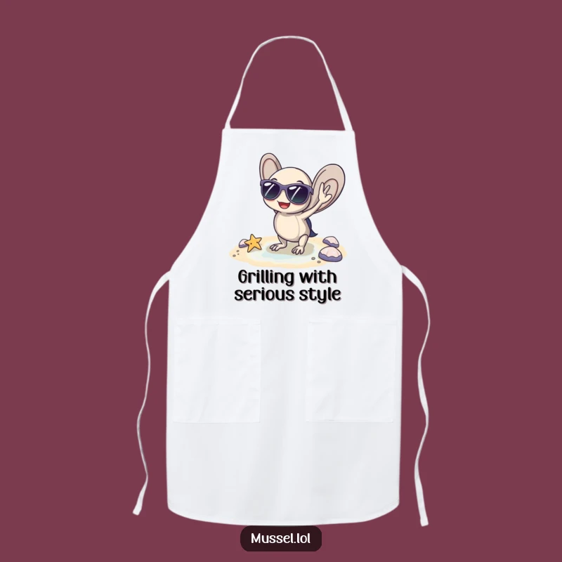 Funny Beach Mussel Apron: Cool Character Cookwear, Perfect Summer Gift
