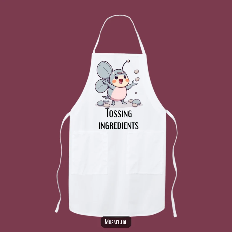 Funny Mussel Juggler Apron: Cook with Enthusiasm and Skill