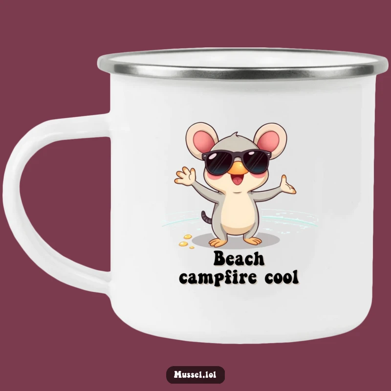 Funny Cool Mussel Camping Mug: Beach Vibes for Adventurous Sips