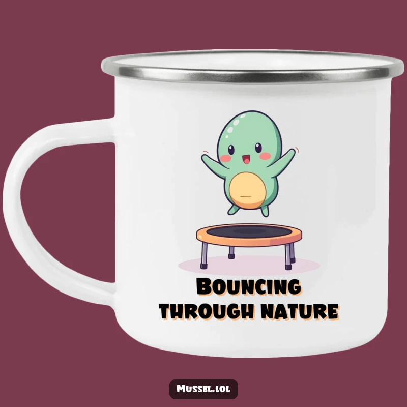 Funny Bouncing Mussel Camping Mug: Energy for Your Outdoor Adventures