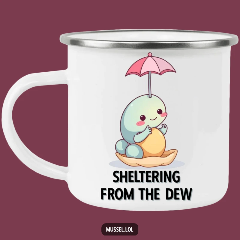 Funny Mussel Umbrella Camping Mug - Adventure-Ready, Hilarious Gift