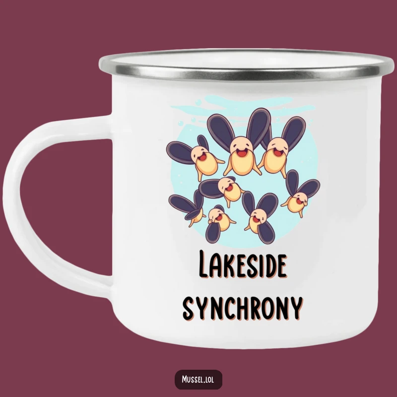 Funny Mussels Synchronized Swimming Camping Mug: Aquatic Adventures Await, Perfect Funny Gift!