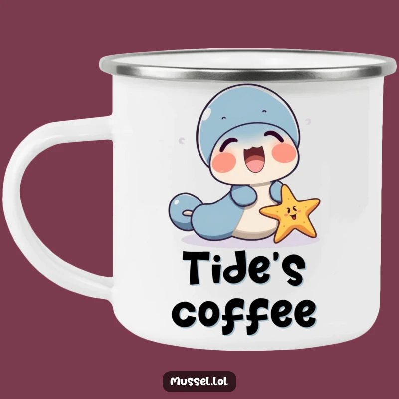 Funny Mussel Starfish Laugh Camping Mug: Share Smiles on Your Adventures