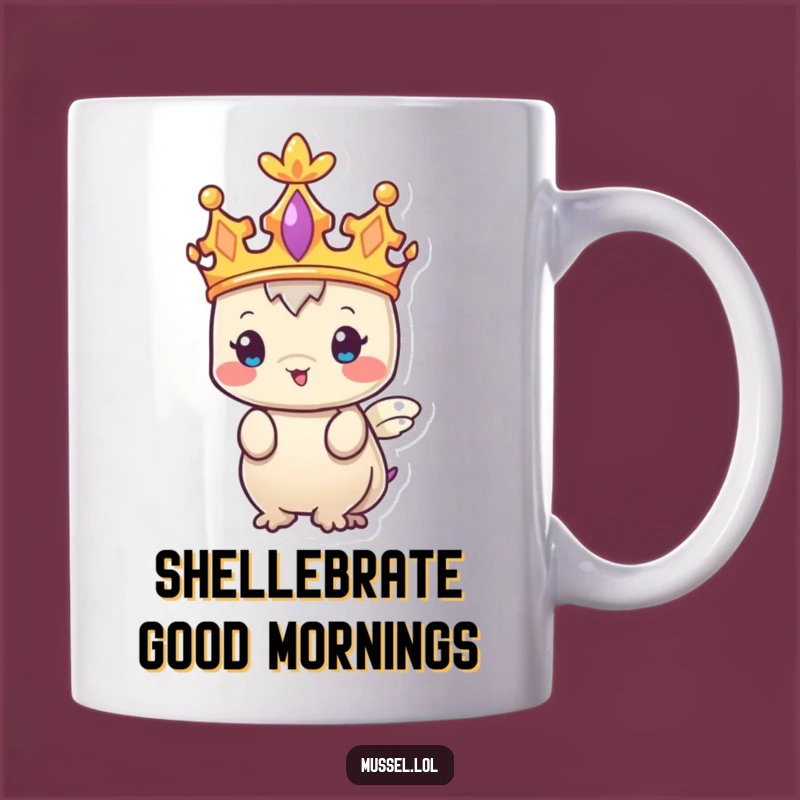 Funny Regal Mussel King Mug - A Hilarious Gift for Royalty Lovers