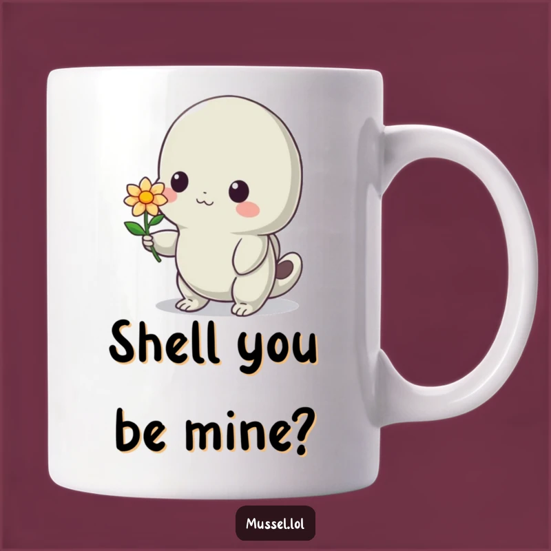 Funny Shy Mussel Flower Mug: A Sweet and Hilarious Gift for Tender Hearts