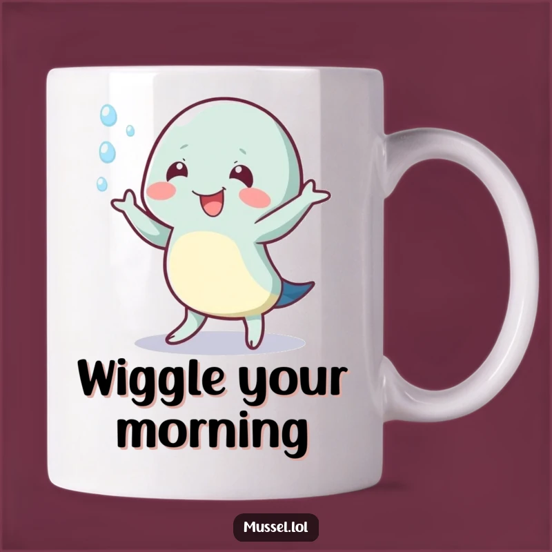 Funny Wiggling Mussel Mug: Dance Your Way to Happiness Funny Gift!