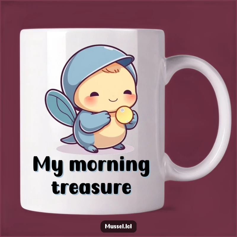 Funny Pearl Mussel Mug: Treasured Find, Shiny Pearl, Elegant Humor Gift
