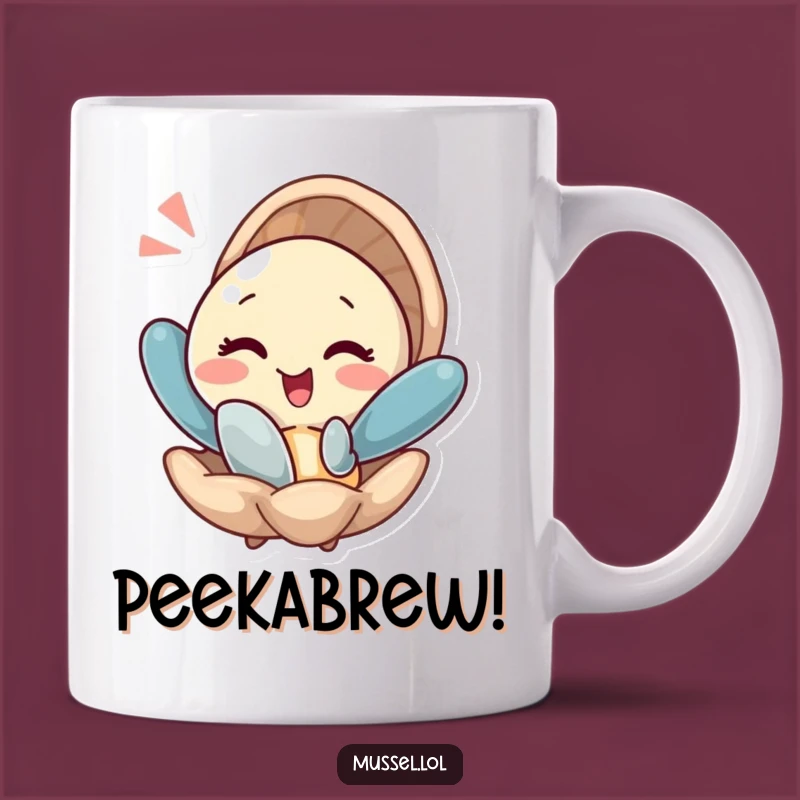 Funny Winking Mussel Mug - A Cheeky & Funny Gift for a Playful Person