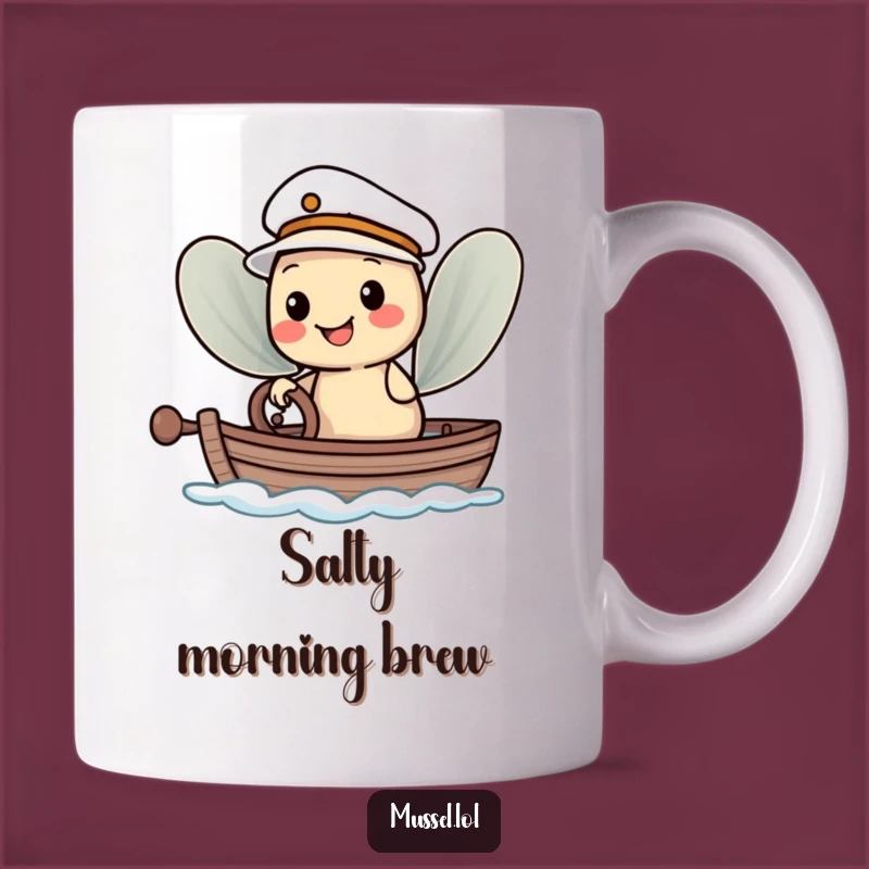 Funny Sailor Mussel Mug: Adorable Nautical Humor for a Captain's Morning Brew