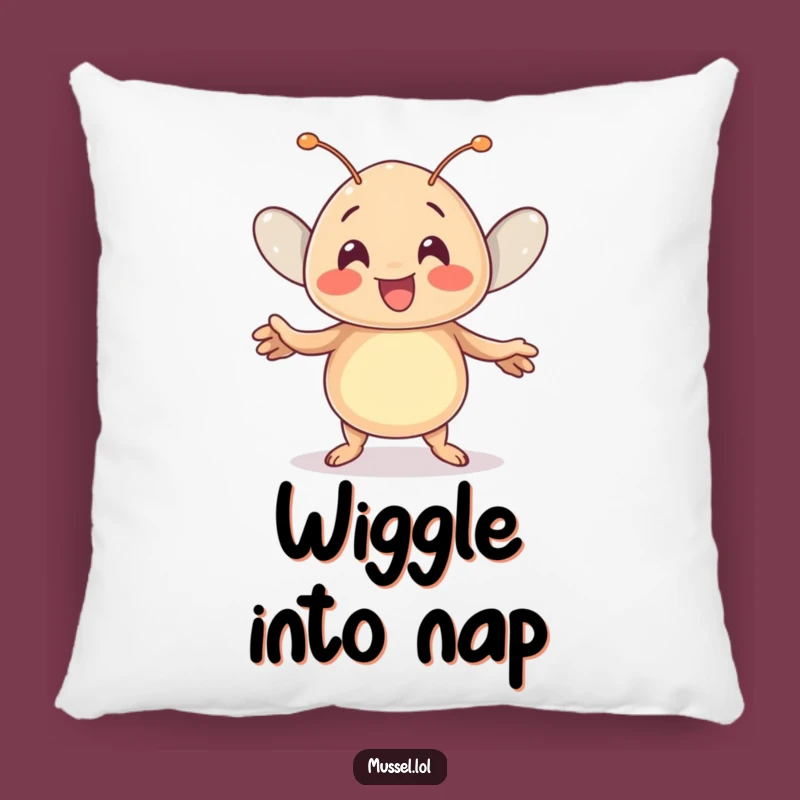 Funny Kawaii Mussel Dance Pillow Comfy Cushion for Happy Lounging