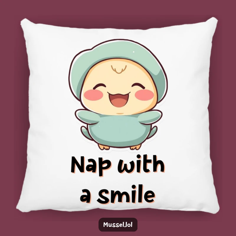 Funny Laughing Mussel Pillow: Cozy Comfort Filled with Glee