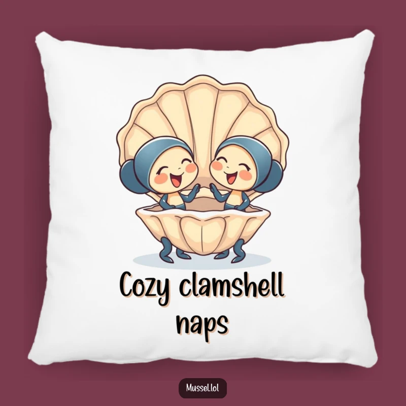Funny Mussel Friends Pillow: Cozy Companionship Humor for Ultimate Comfort
