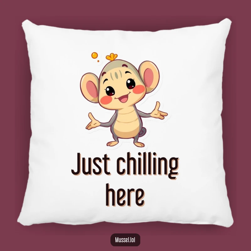 Funny Mussel Pose Pillow: Comfy Character Posing, Soft & Humorous Gift!