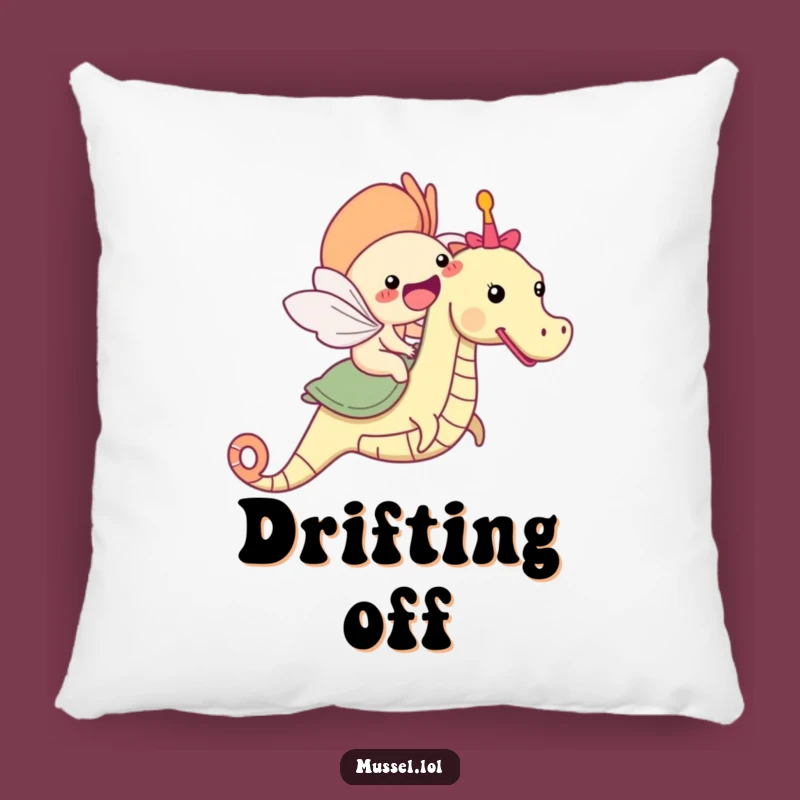 Funny Mussel Seahorse Pillow: Cozy Comfort from the Deep Blue Sea