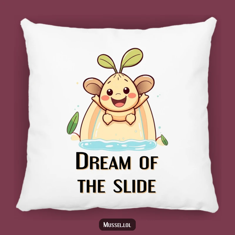 Funny Mussel Splash Pillow: Cozy Comfort with Water Slide Fun Gift