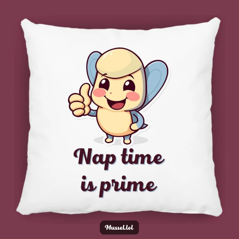 Funny Mussel Thumbs Up Pillow: Cozy & Hilarious Accent Gift