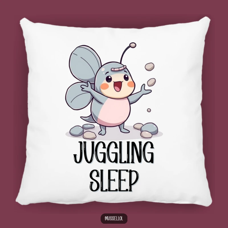 Funny Mussel Juggler Pillow: Cozy Comfort with Playful Skill