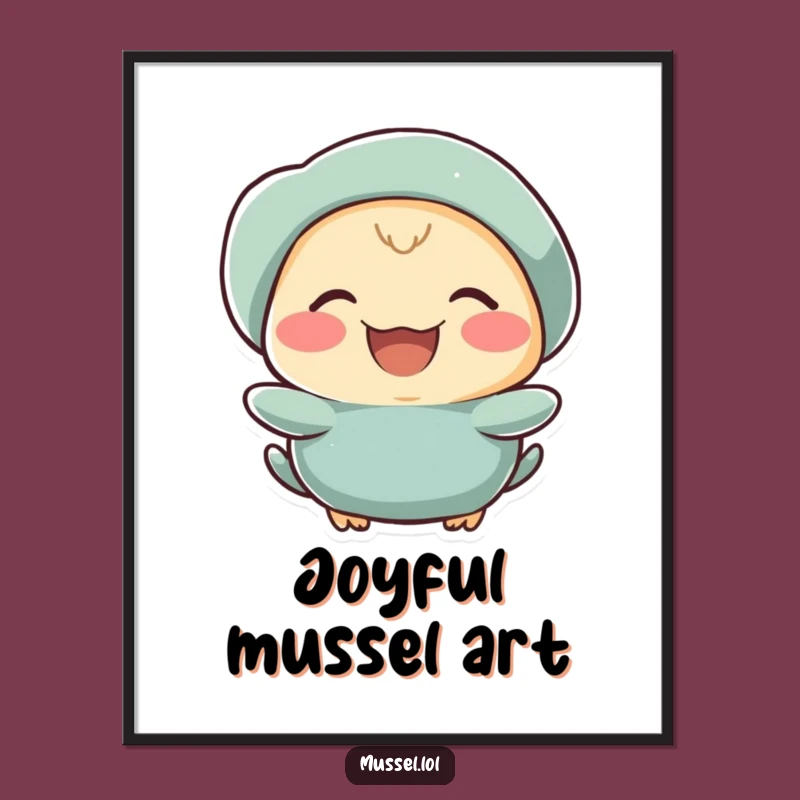 Funny Laughing Mussel Digital Art: Instant Joy for Your Space