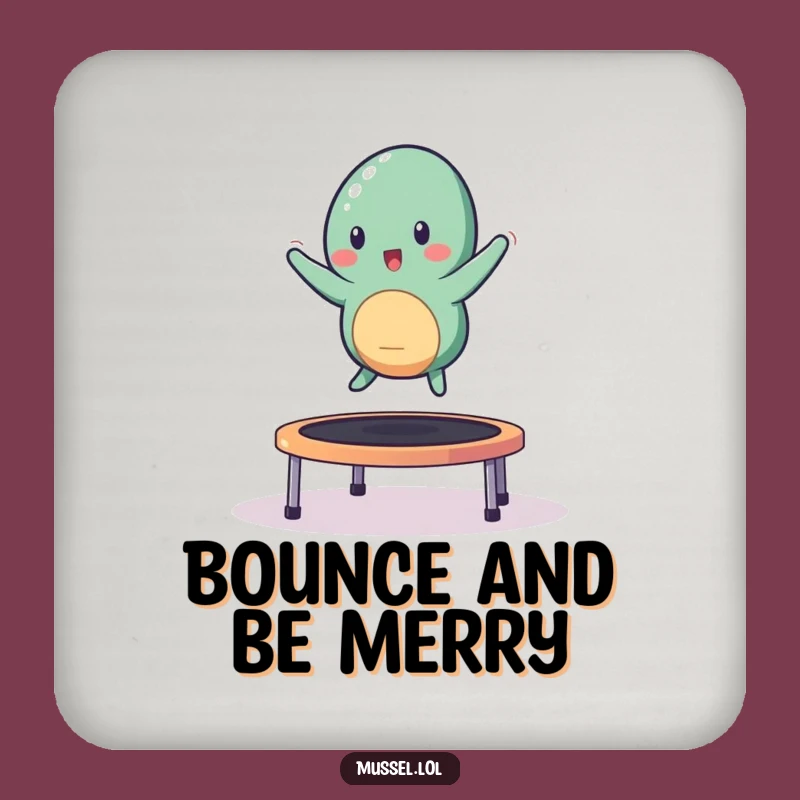 Funny Bouncing Mussel Coaster Set: Protect Surfaces with Playfulness