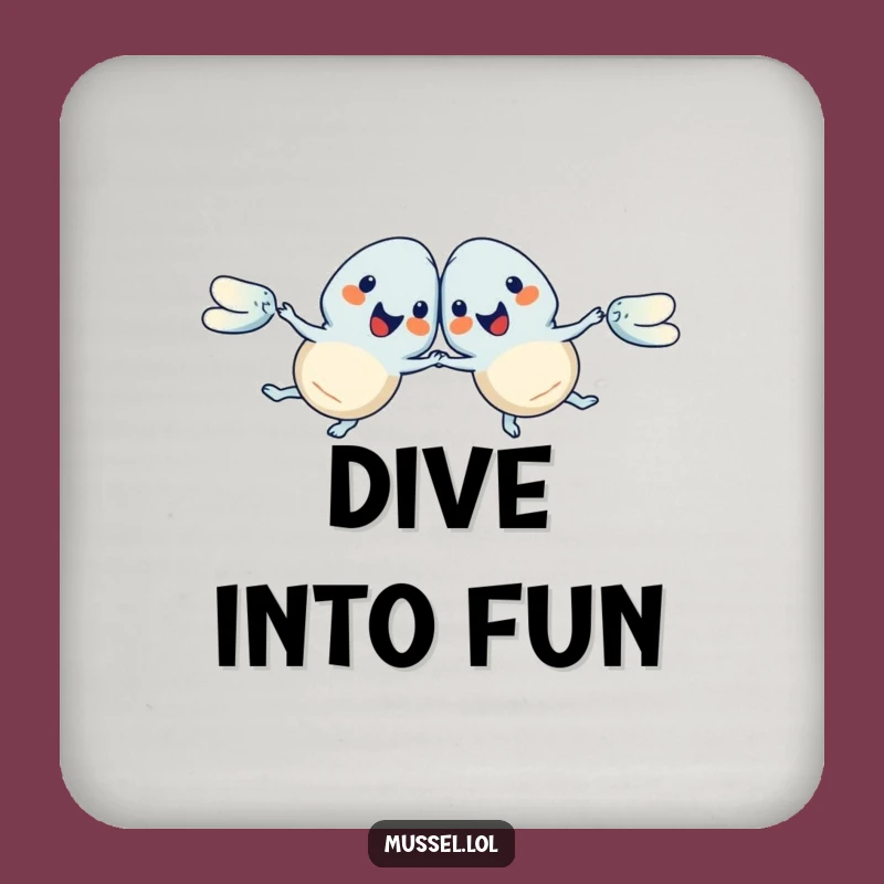 Funny Synchronized Swim Mussels Coaster: Hilarious Aquatic Surface Protection!
