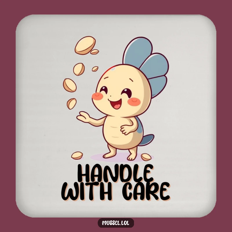 Funny Juggling Mussel Coaster: Enthusiastic Protection for Surfaces!