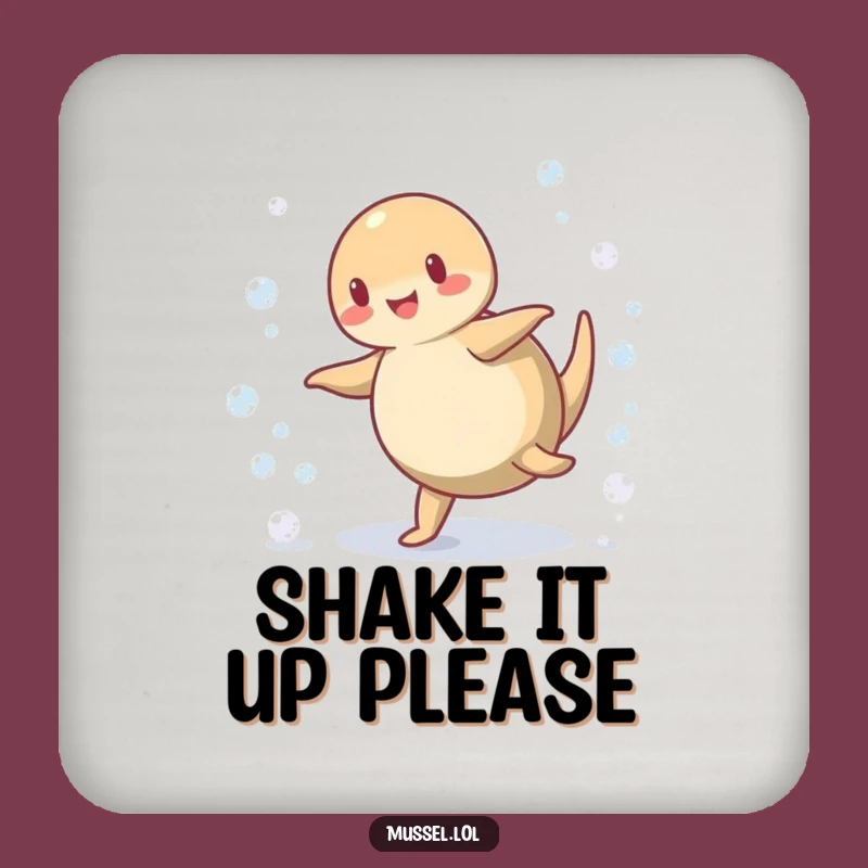 Funny Mussel Cartwheel Coaster: Protect Surfaces with Aquatic Humor Gift