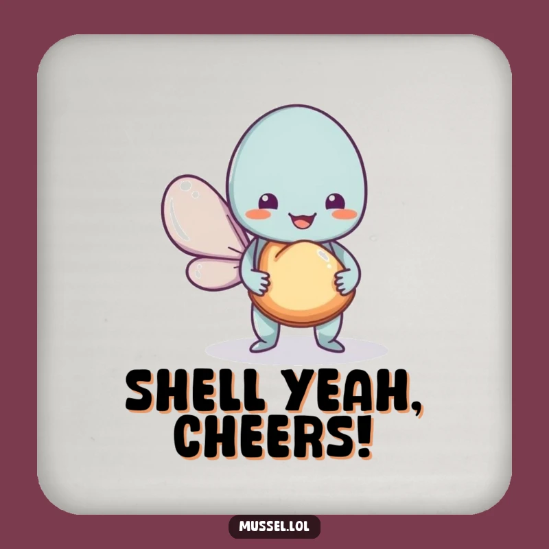 Funny Mussel Coaster Set: Protect Your Furniture with Hilarious Charm