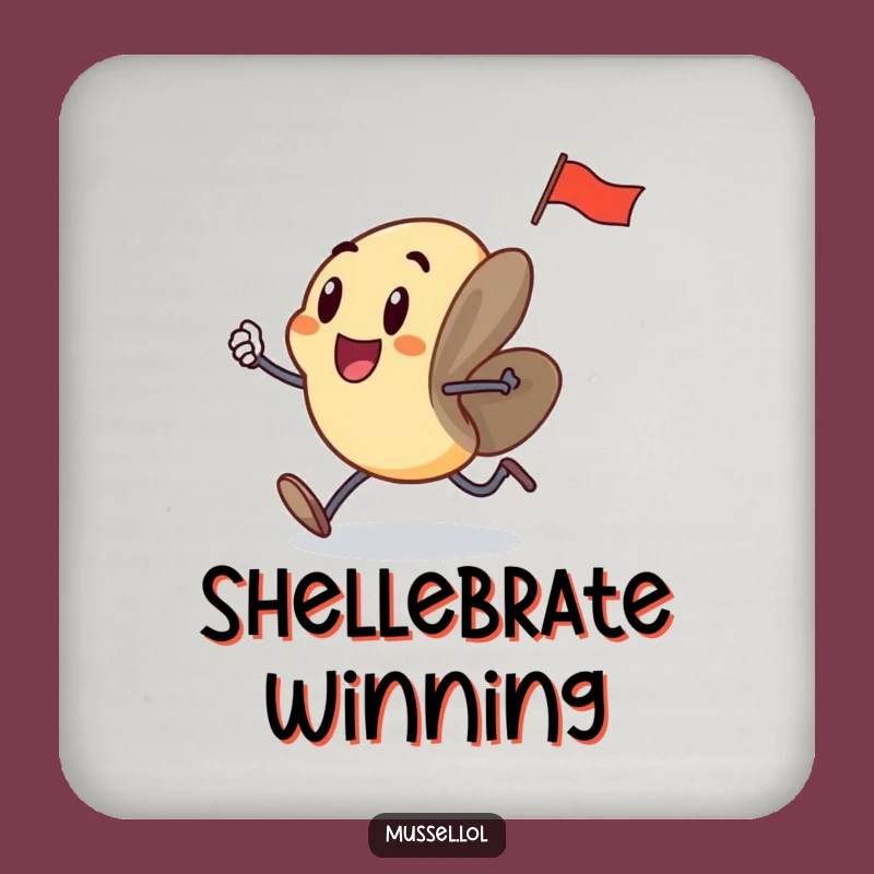 Funny Running Mussel Coasters: Protect Surfaces with Energetic Flair