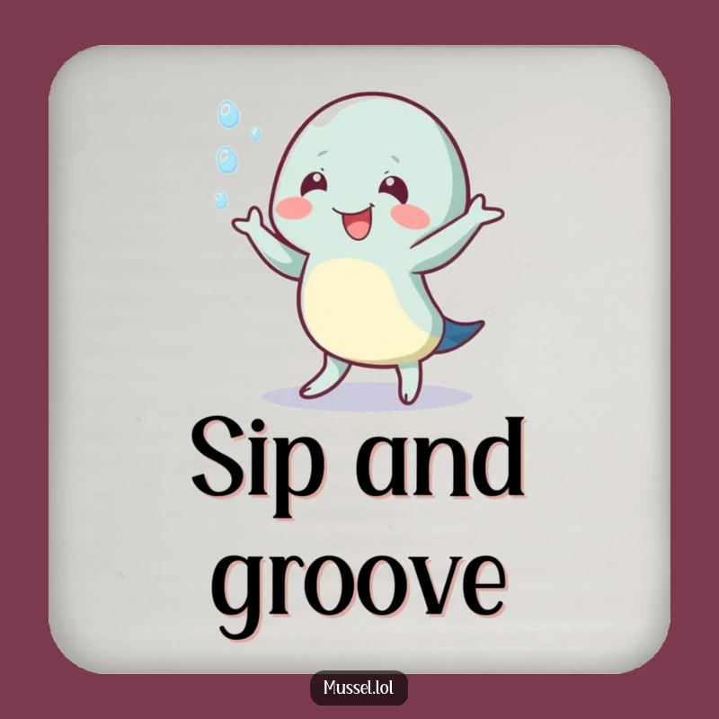 Funny Wiggling Mussel Coaster: Protect Surfaces with a Splash!