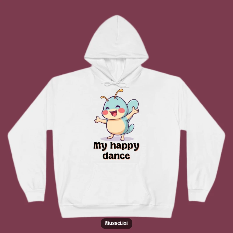 Cozy Funny Shimmy Mussel Hoodie: Cheerful Dancer, Happy Moves, Warm Gift