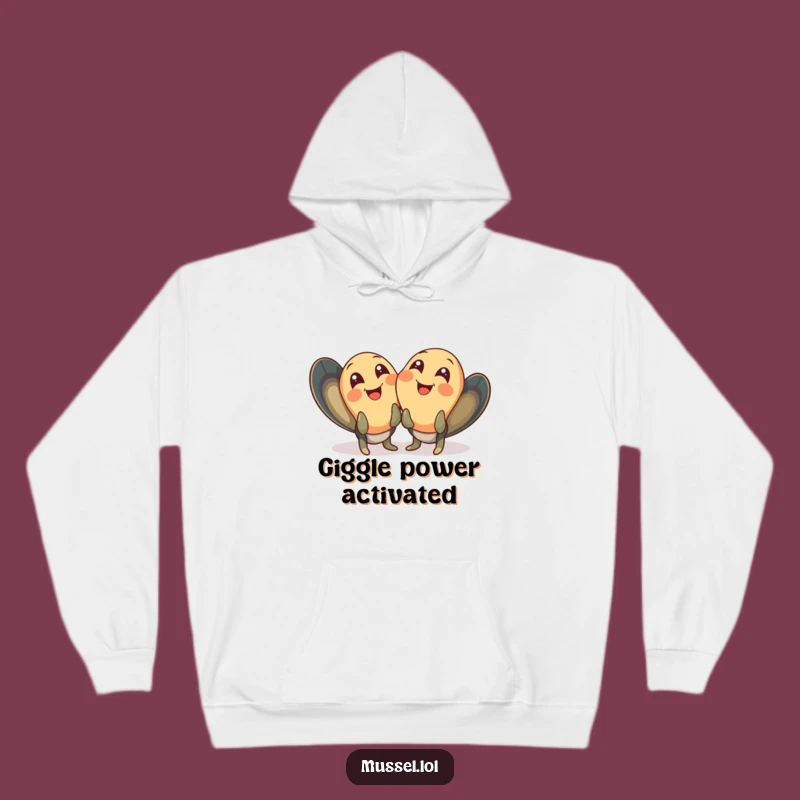 Funny Giggling Mussels Hoodie: Cozy Comfort & Shared Laughter Gift