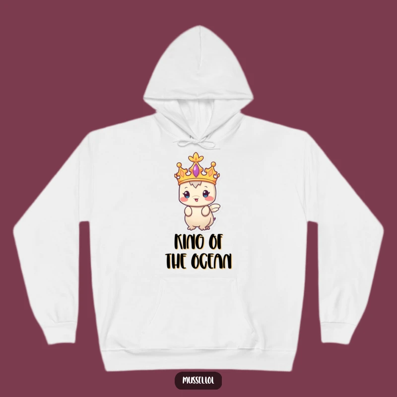 Funny Regal Mussel King Hoodie - Stay Cozy and Hilarious All Day