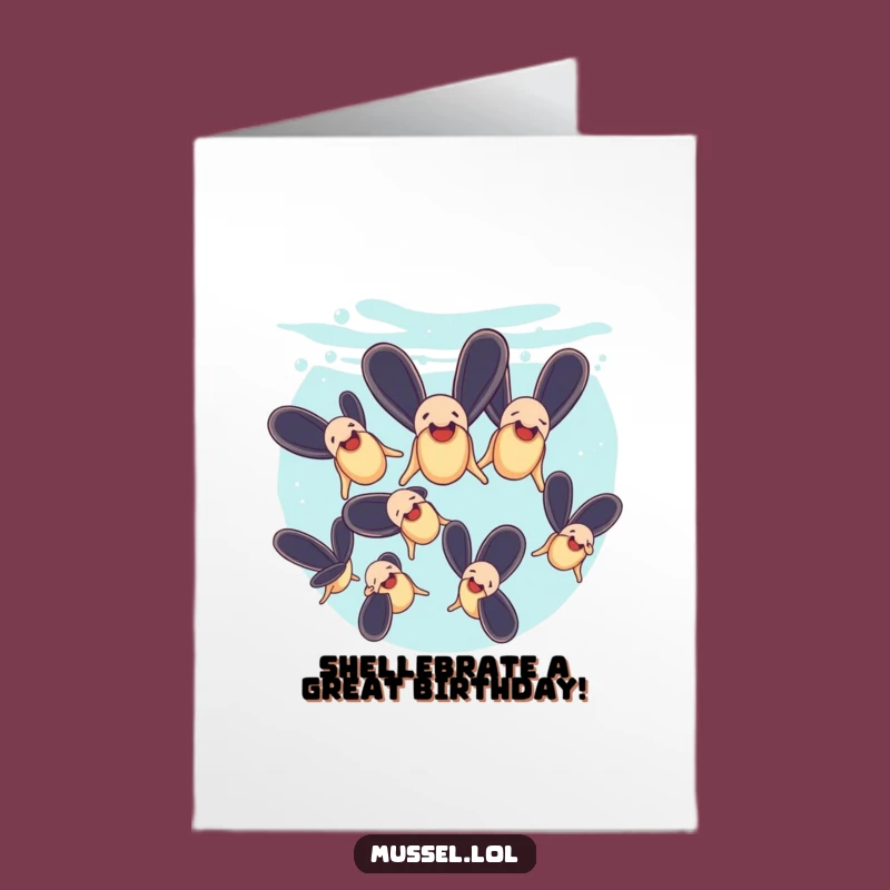 Free Printable Synchronized Mussels Birthday Card - Funny Downloadable Gift!