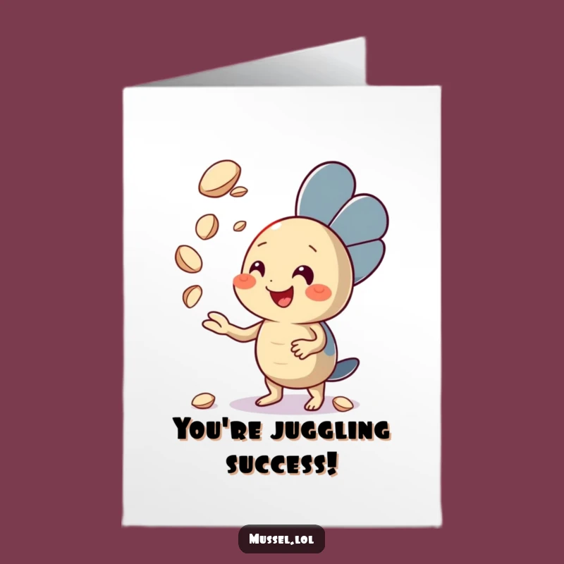 Masterful Feat! Free Printable Mussel Congrats Card - Downloadable Skillful Gift!