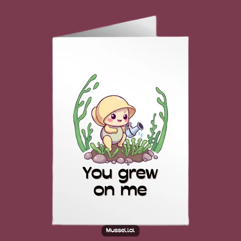 Free Printable Thank You Card: Grateful Mussel Gardener, Growing Thanks Downloadable