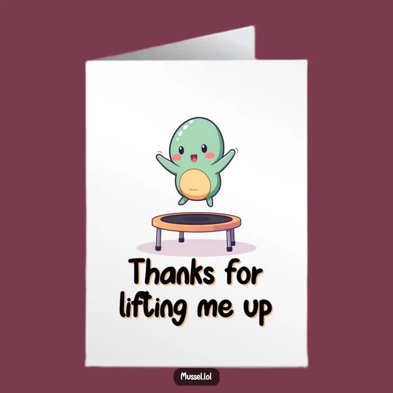 Free Printable Mussel Thank You Card: Bouncing Fun Gift!