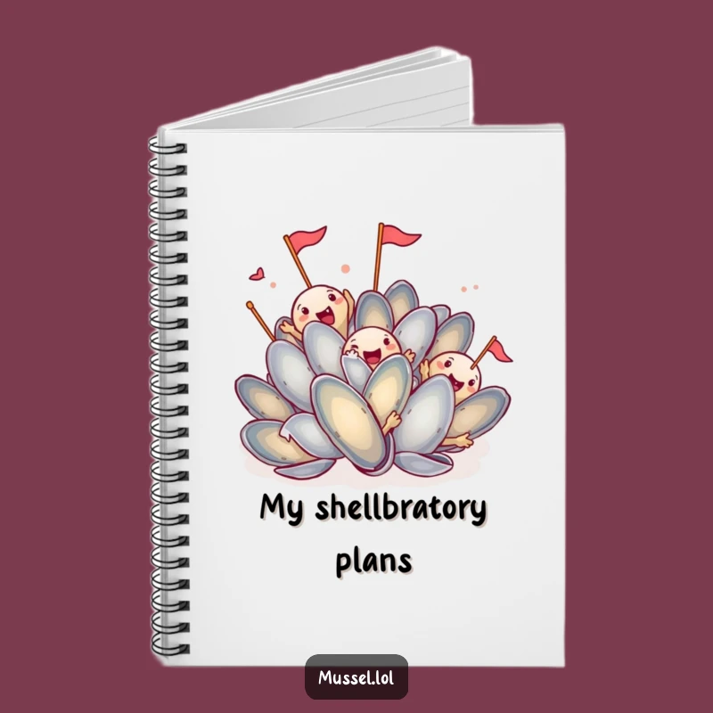 Funny Mussel Journal: Shy Character Peeking, Perfect Humorous Note-Taking Gift