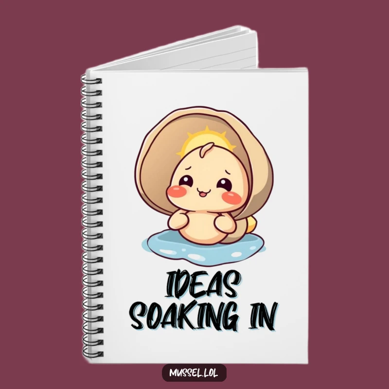 Funny Mussel Notebook: Sunbathing Shell Journal