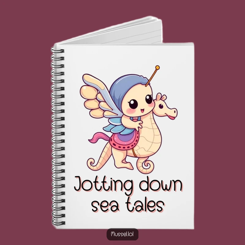 Funny Mussel Seahorse Carousel Notebook: Capture Your Creative Waves