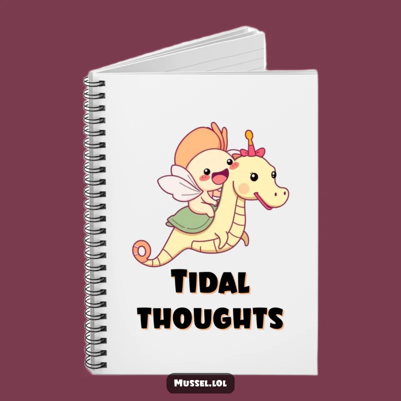 Funny Mussel Seahorse Notebook: Jot Down Your Ocean Adventures