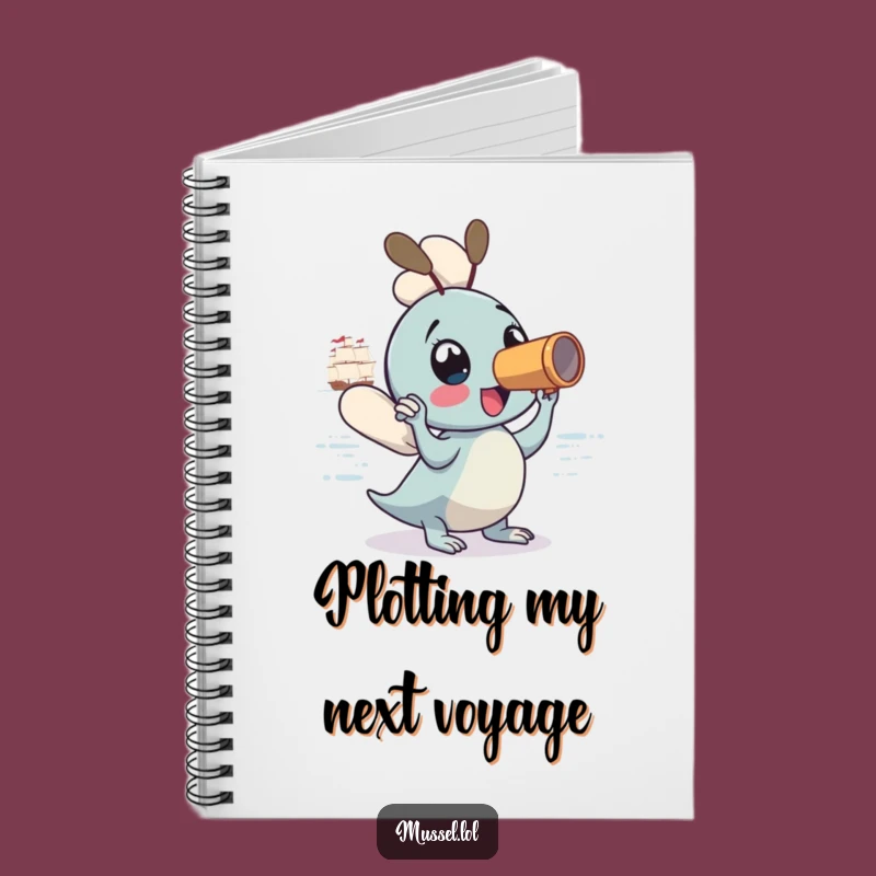 Funny Mussel Spyglass Adventure Notebook: Jot Down Your Discoveries