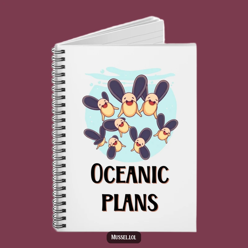 Funny Mussels Synchronized Swimming Notebook: Jot Down Your Aquatic Ideas, Fun Funny Gift!