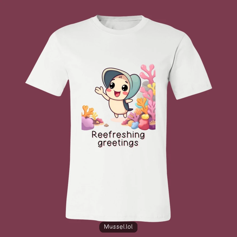 Funny Cheerful Mussel T-Shirt - Wear a Smile, Great Funny Gift