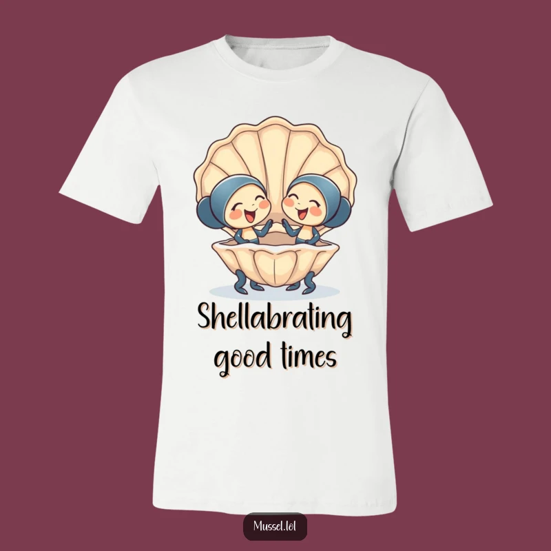 Funny Mussel Friends T-Shirt: Giggling Companionship Humor for Happy Souls