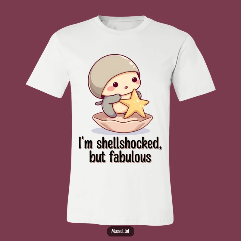 Funny Mussel Starfish Tee: Comedic Shell Balancing T-Shirt, Perfect Funny Gift
