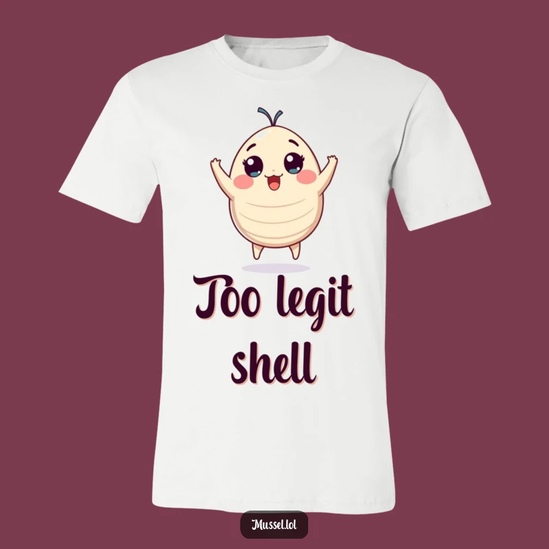 Funny Plump Mussel Joy T-Shirt: Expressive Character Gift for Happy People