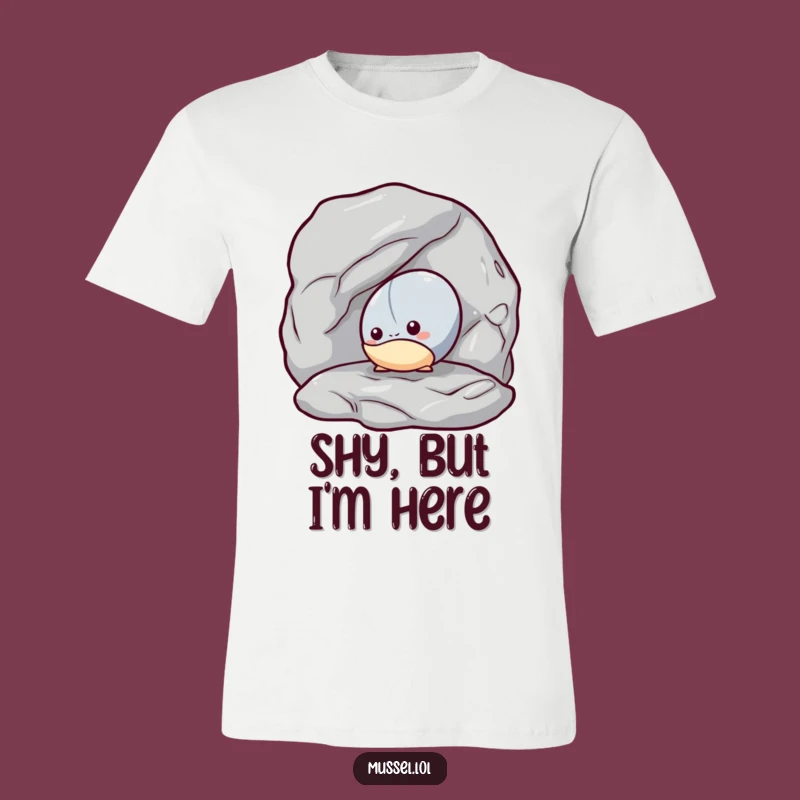 Funny Shy Mussel T-Shirt: Bashful Peeker, Comfortable Humorous Gift